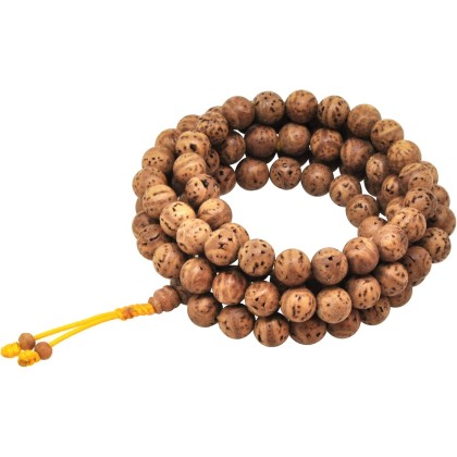 Mandala Crafts Bodhi Seed Beads Mala Beads 108 Buddhist Prayer Beads – Japa Bodhi Seeds Meditation Beads Tibetan Rosary Bodhi Mala Necklace for Men Women Yoga Meditation