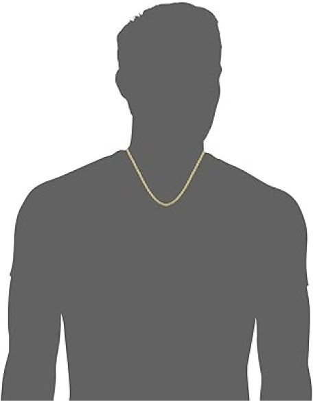 Solid 14k Yellow Gold Filled Rope Chain Necklace for Men and Women (2.1 mm, 3.2 mm, 4.2 mm or 6 mm)