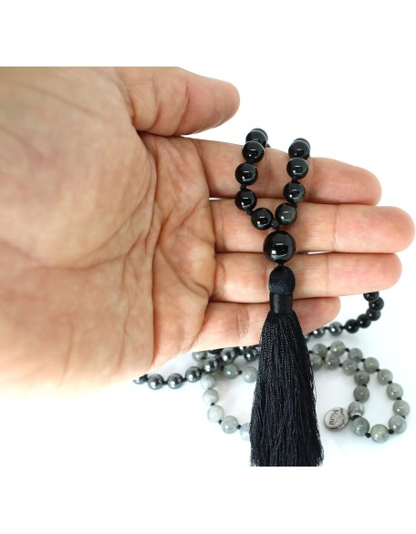 Premium Mala Beads Necklace - 8mm Mala Necklace - Japa Mala - 108 Mala Necklace for Meditation - Mantra Meditation Necklace - Birthstone Necklace