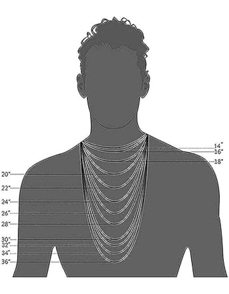 18K Gold Figaro Chain Style Cross Pendant Necklace 5MM Cross Necklace Clasp for MEN, HUSBAND Thin for Charms Miami Cuban Link Diamond Cut Religious Beveled Edge