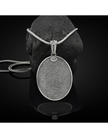 BySilverStone Jewelry - Buddha Handmade Sterling Silver Men Charm Necklace, The Meditating Buddha Silver Jewelry, Buddha Pendant, Buddism Necklace, Memorial Gift