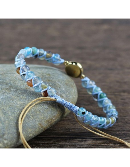 Imperial Jasper Beaded Bracelets for Natural Blue Quartz Emotional Healing Balance Bracelet Unselfish Self-Love Grounding Calming Bracelet （ Imperial Jasper）