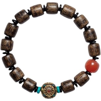 Indonesian Agarwood Bracelet 10Mm Buddha Bead Bracelet Tibetan Buddhism Prayer Beads Gift for Men&Women