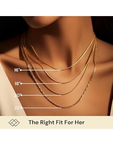 REAL Solid 14K or 10K Yellow Gold 1.50mm,1.7mm, 2.0mm Flat Open Wheat Spiga Chain Necklace with Lobster Claw Clasp | Multiple Lengths Available | Men Women | MADE IN ITALY