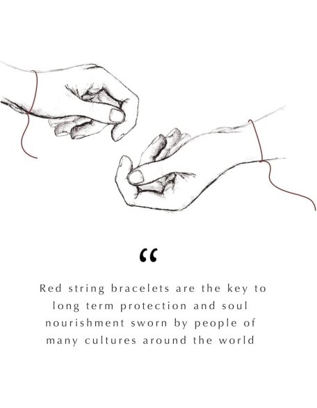 Red String Bracelet with Black Onyx, Jade, Tiger Eye, Lapis Lazuli - Rhodium Plated Brass, Handmade in Thailand, Available in 6.5", 7", 7.5" Lengths