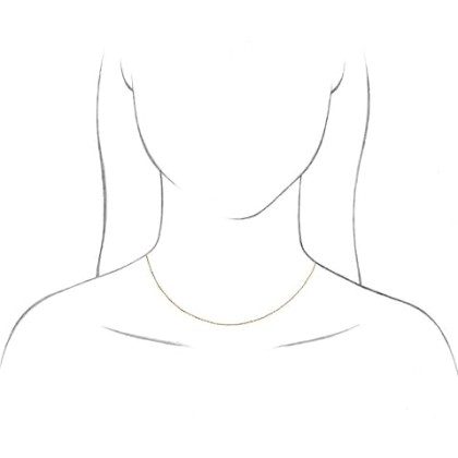 10k Yellow Gold 1mm Solid Rope Chain Necklace Fine Jewelry for Women Gifts for Her, 20"