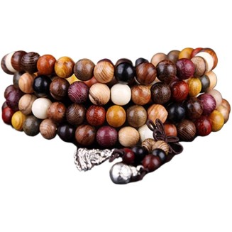 prayer beads buddhist prayer beads mala beads 1 Pc Sandalwood Tibetan Buddhist Prayer Beads Bracelets Buddha Mala Rosary Charm Bracelet Bangle Diy Jewelry-8mm 108 (Color : 6mm 108) (Color : 6mm 108)