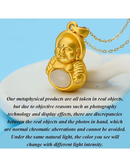 Gemstone Necklace,jade necklace,Feng Shui Wealth Necklace 999 Silver Necklace Natural Gemstone Necklace for Women Men Hetian Jade Necklace Buddha Pendant Sweater Chain Necklace Reiki Crystal