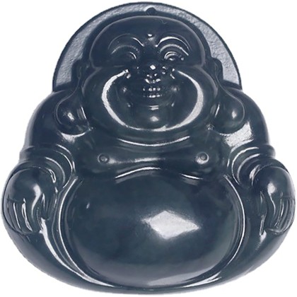 jade pendant necklace，men's jade pendant， Feng Shui Necklace Natural Gemstone Hetian Jade Necklace Pendant Laughing Buddha Pendant Charm Lucky Charm for Women Men Amulet Jewelry for Protection Crystal