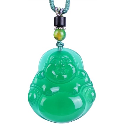 Jade Pendants for Women and Men, Jade Buddha Pendant Buddha Chrysoprase Pendant, Jade Agate Pendant Necklace