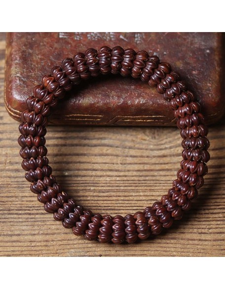 Bodhi Bracelet Exquisite Money Seed Bodhi Bracelet Carved Lotus Bracelet for Men Women Prayer Meditation
