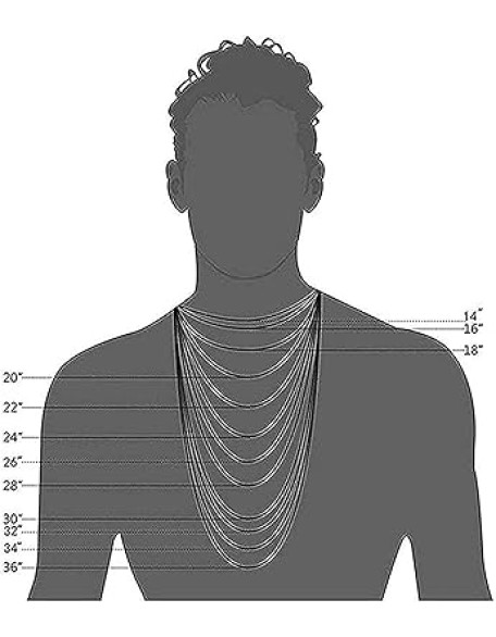 18K Gold Rope Chain Style Cross Pendant Necklace 3MM Cross Necklace Clasp for MEN, HUSBAND Thin for Charms Miami Cuban Link Diamond Cut Religious Beveled Edge