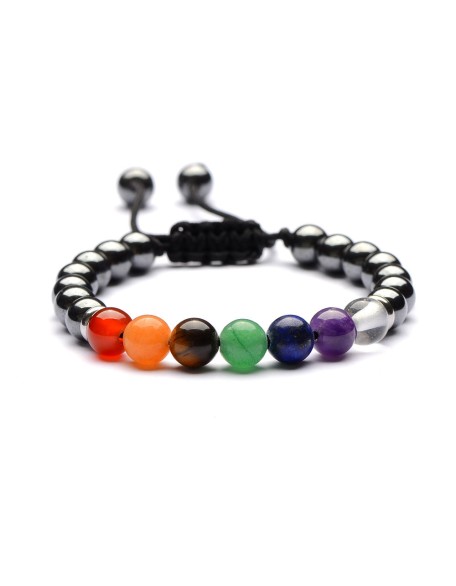 7 Chakra Hematite Bracelet - Promote Wellness