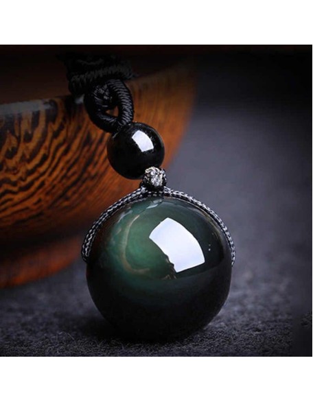 Rainbow Obsidian Necklace - Eye of Truth