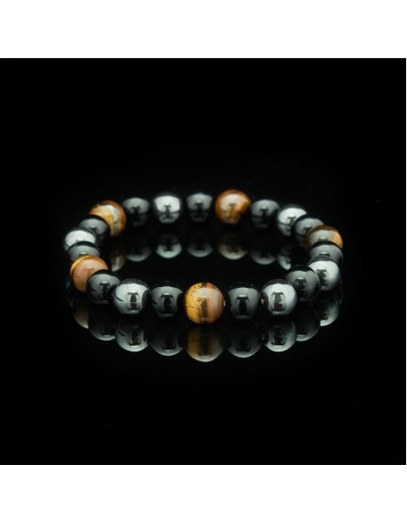 Triple Protection Bracelet - Tiger’s Eye, Obsidian, Hematite