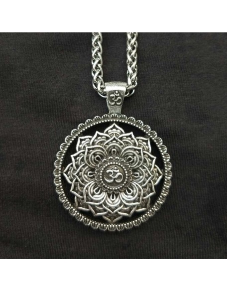 Om Lotus Mandala Necklace - Balance & Wisdom
