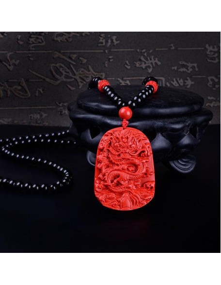 Red Dragon Necklace - Luck & Abundance