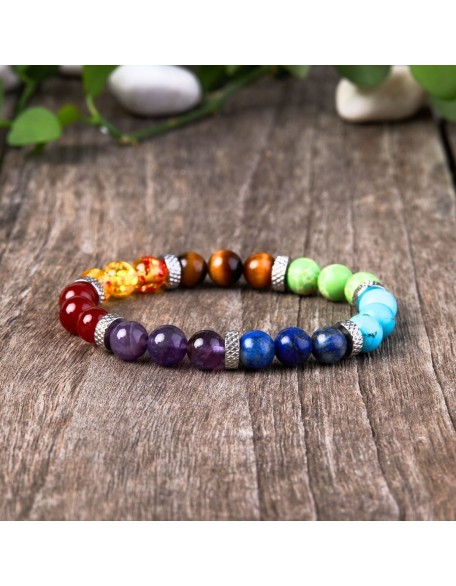 7 Chakra Stone Bracelet