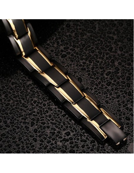 Magnetic Therapy Bracelets - Black, Silver, Gold