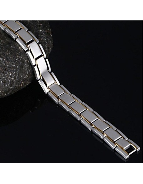 Magnetic Therapy Bracelets - Black, Silver, Gold