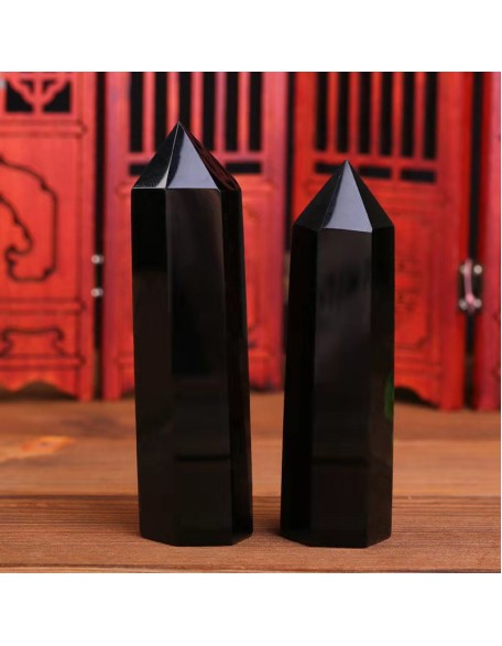 Black Obsidian Healing Crystal Wand