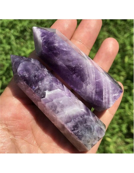 Amethyst Crystal Wand - Crown Chakra Healing