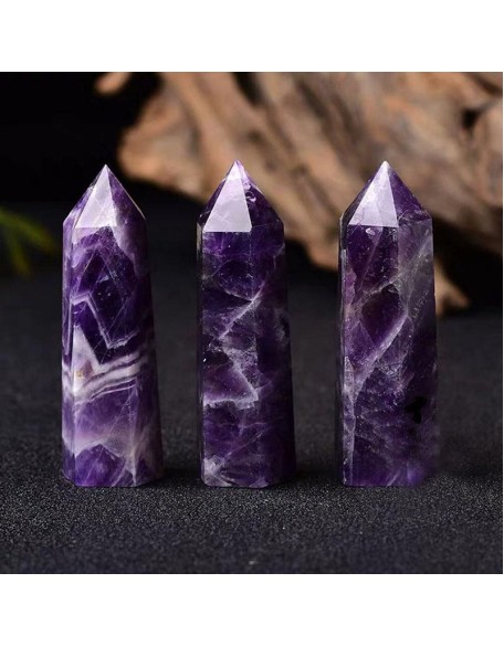 Amethyst Crystal Wand - Crown Chakra Healing