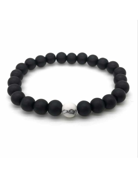 Black & White Distance Bracelets Bundle - For Couples