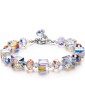  Sterling Silver Bracelets for Women Northern Lights Crystals Bracelet