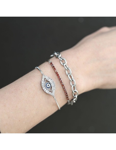  Adjustable Charm Bracelet Set of 3 Stainless Steel Bracelets for Women Trendy